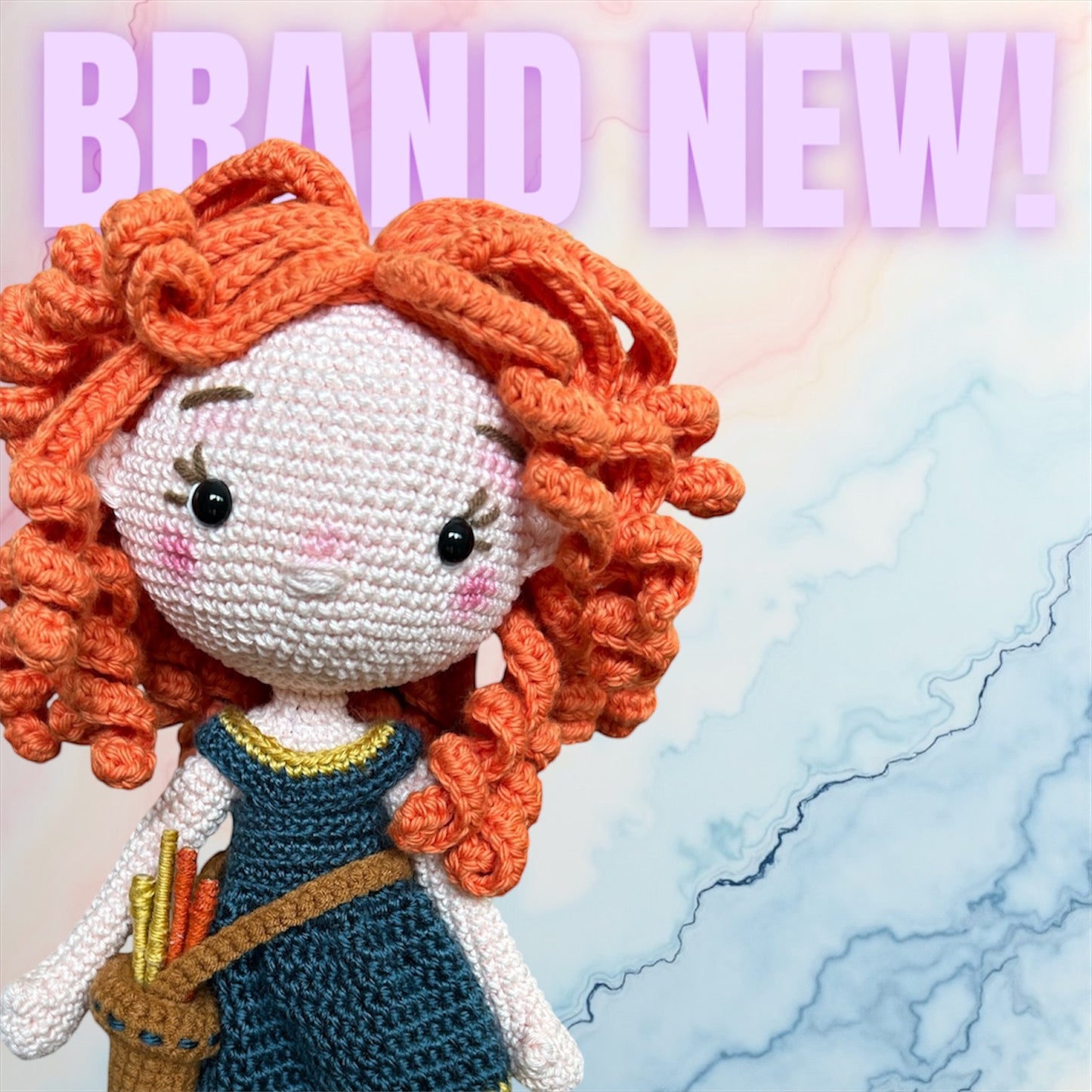 Ember the Brave – Handmade Amigurumi Doll with little bear